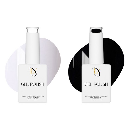 ESSENTIAL DUO WHITE & BLACK | HEMA FREE GEL POLISH